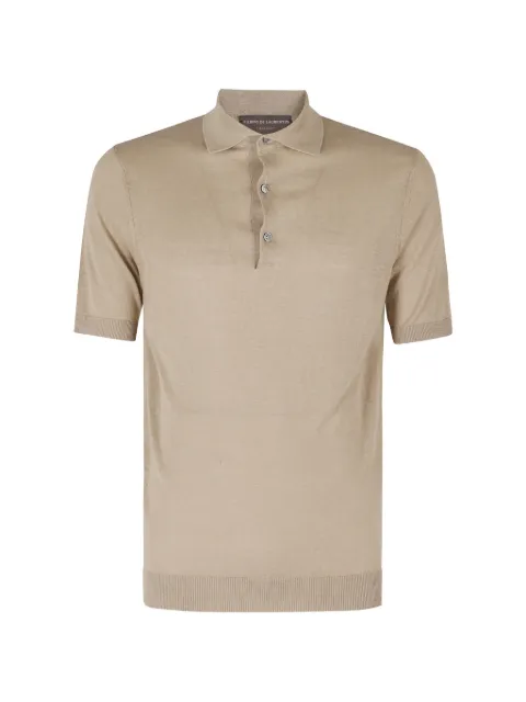 Filippo De Laurentiis short-sleeve polo shirt Neutrals PL1MCLS16R