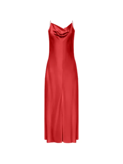 FFORME Emi cowl-neck satin maxi dress Red FF00614VI2514