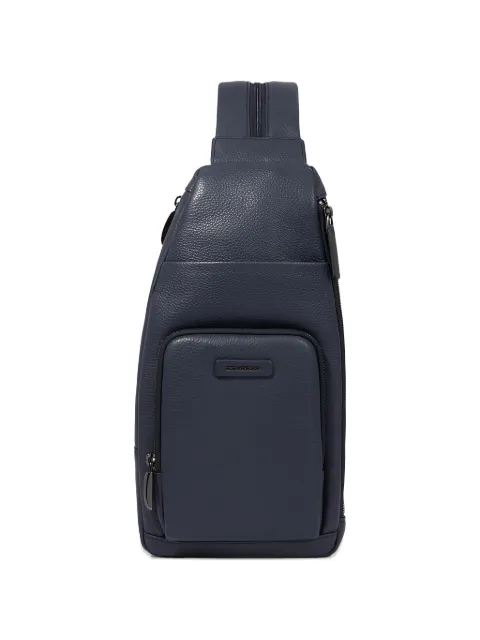 PIQUADRO convertible grained-leather iPad®mini sling bag Blue CA5577MOS