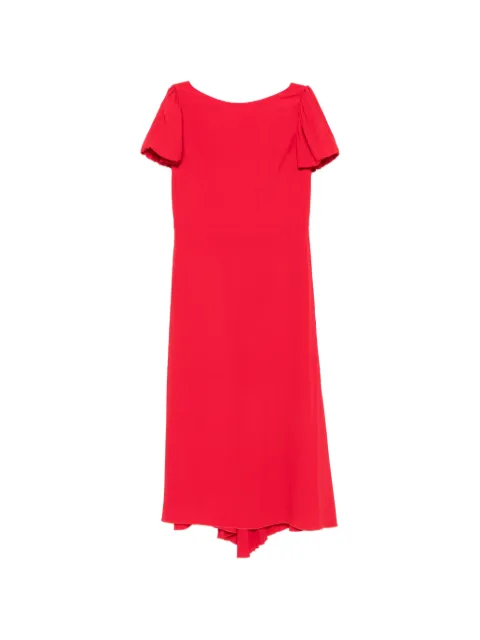 Nº21 flutter-sleeve midi dress Red H0415111