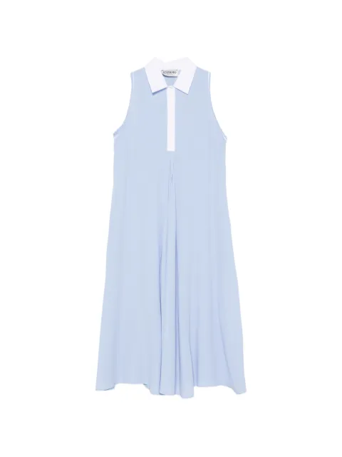 Iceberg sleeveless contrast-collar dress Blue H0815111