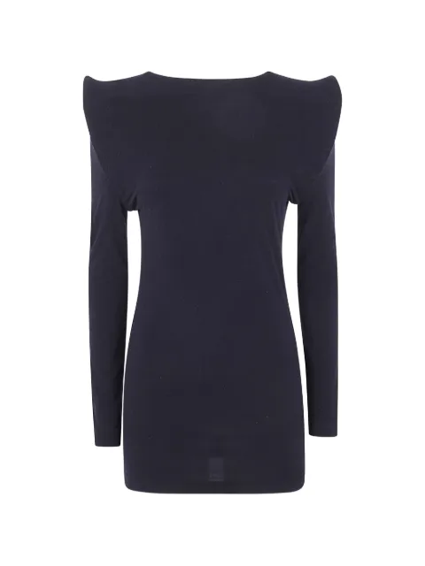 Junya Watanabe structured-shoulder sweater Blue JQT039