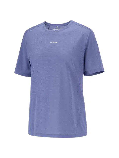 Salomon logo-print mesh t-shirt Purple LC2776300