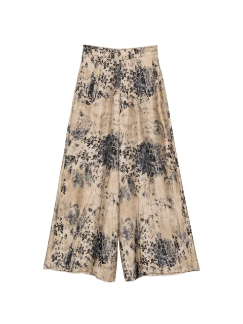 Antonio Marras floral-print palazzo pants Neutrals MPLN416