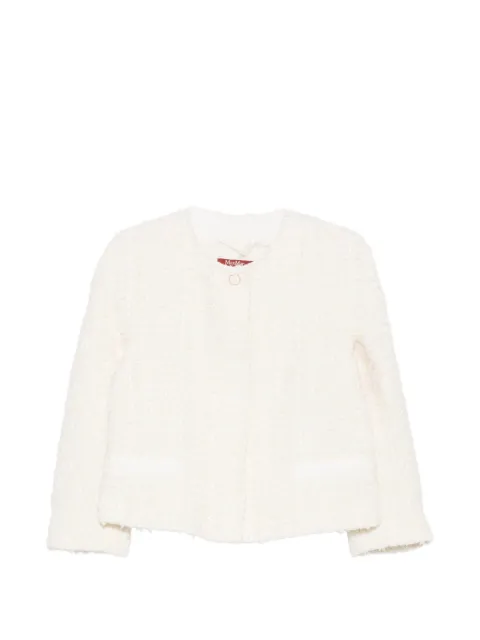 Max Mara Camice bouclé frayed-edge jacket Neutrals 2616041045600