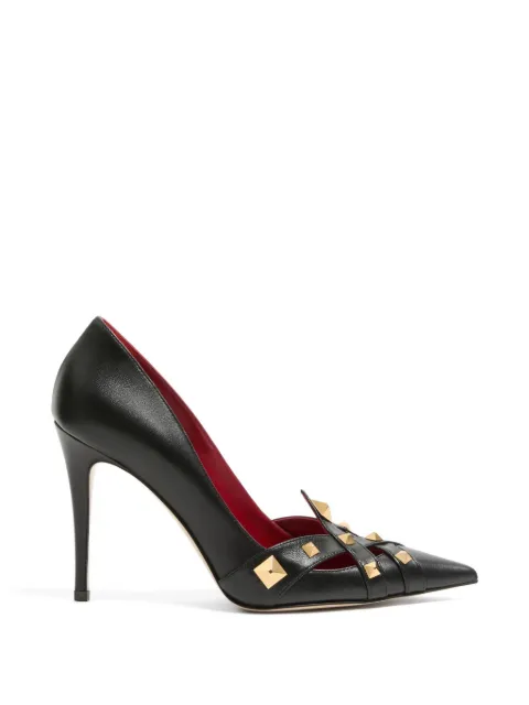 Valentino Garavani Studdy kidskin pumps 100mm Black WS0PQ7JYW