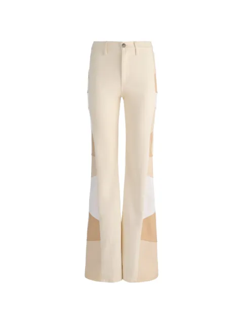 alice + olivia Beautiful patchwork jeans Neutrals CD604311118