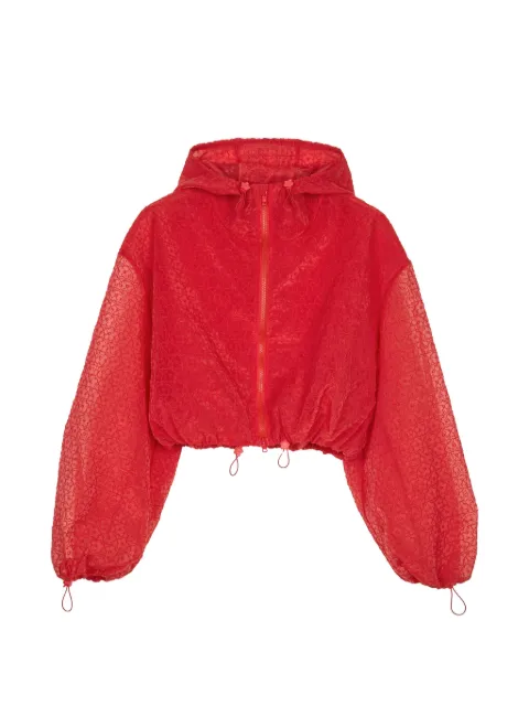 Cecilie Bahnsen Aisha hooded jacket Red 26RTW14004RED