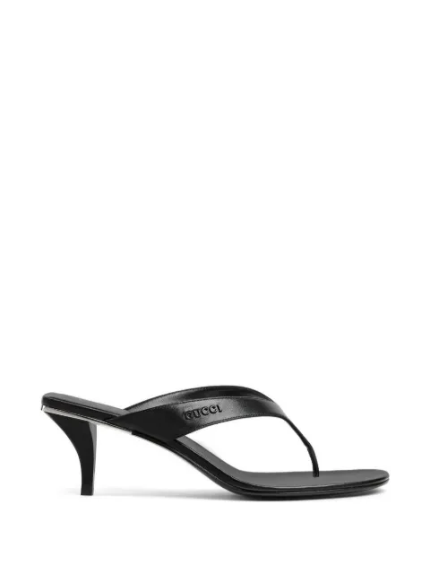 Gucci Vittoria leather sandals Black 865403C9D001000