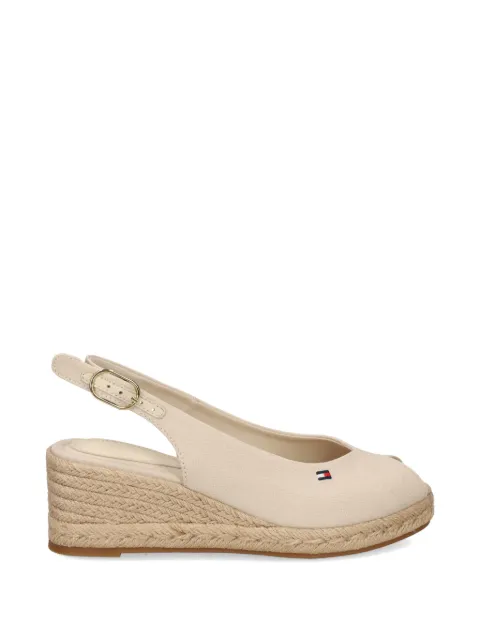 Tommy Hilfiger peep-toe wedge sandals Neutrals FW0FW09228