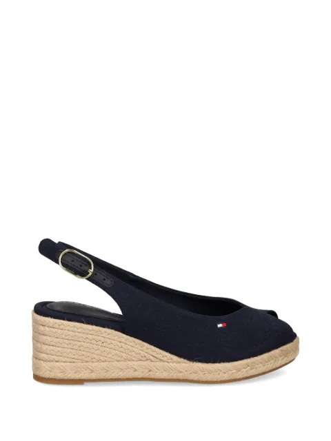 Tommy Hilfiger slingback wedge espadrilles Blue FW0FW09228