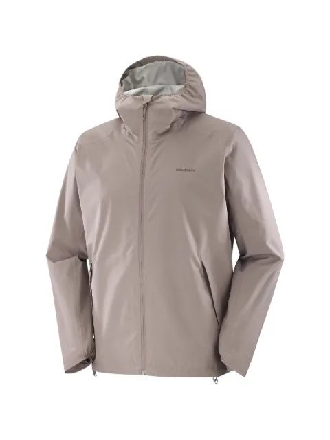 Salomon Outscape 2L logo-print hooded jacket Neutrals LC2741400