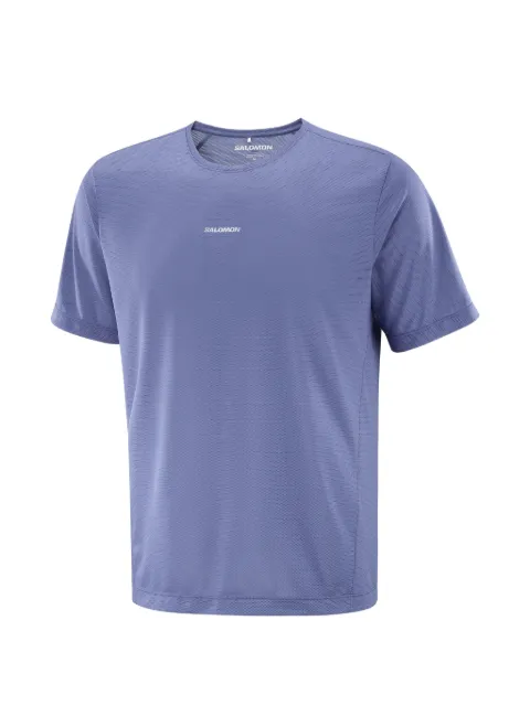 Salomon logo-print mesh t-shirt Purple LC2841000