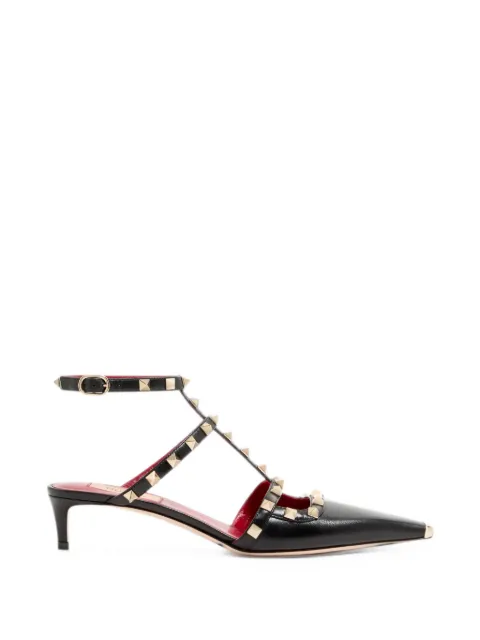 Valentino Garavani Rockstud Court shoes in kid leather 40mm Black WS0PV0WZD