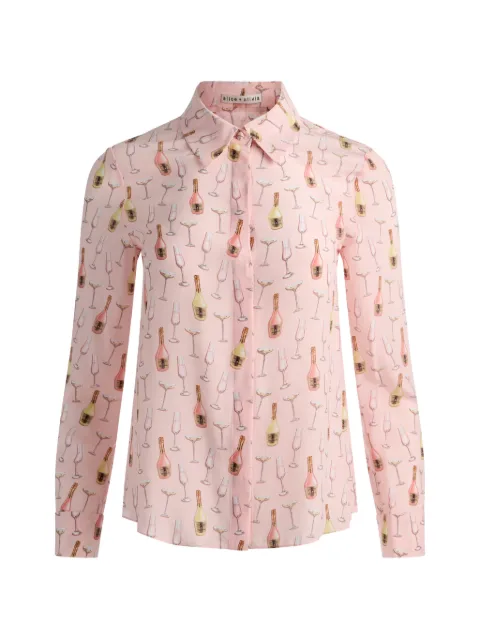 alice + olivia graphic-print shirt Pink CC604P05001