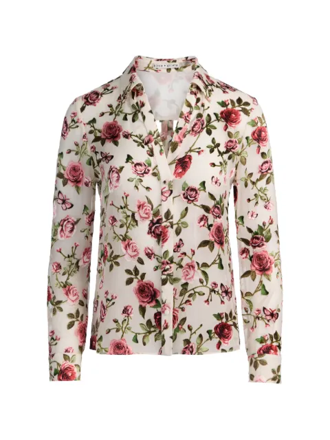 alice + olivia Eloise floral-pattern shirt Neutrals CC604B48041
