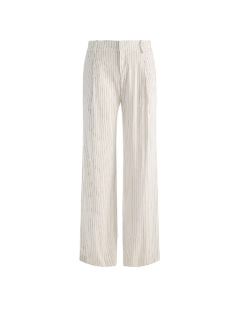 alice + olivia Eric stripe-pattern trousers Neutrals CL000R43106