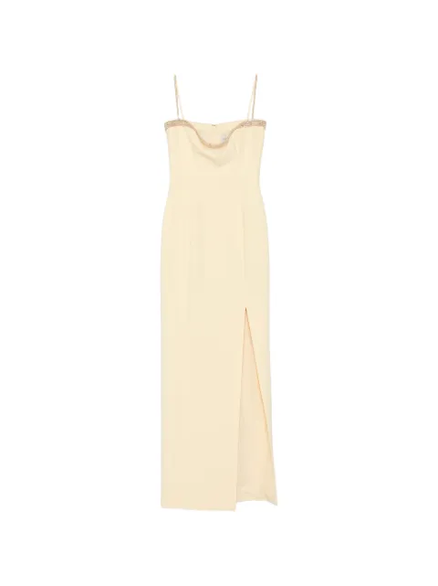 JEAN-LOUIS SABAJI beaded crepe dress Neutrals 6001617