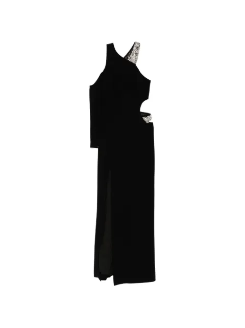 JEAN-LOUIS SABAJI crystal-embellished cut-out dress Black 600163