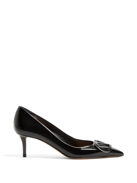 Valentino Garavani VLogo Signature patent-leather pumps Black WS0EN0DUW