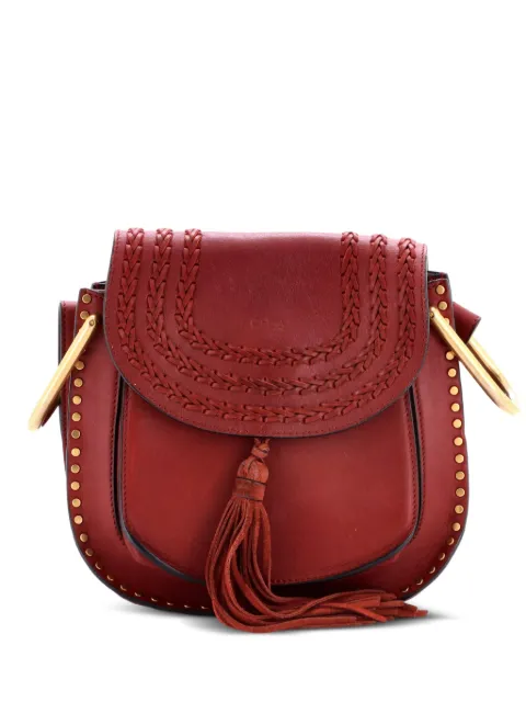 Chloé Pre-Owned Hudson Handbag Whipstitch Leather Small crossbody bag Red XGJ8TBCOG0ADJD47