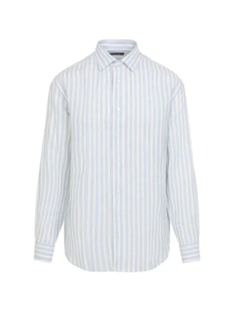 Ralph Lauren Purple Label vertical-stripe shirt Blue 790P11149001