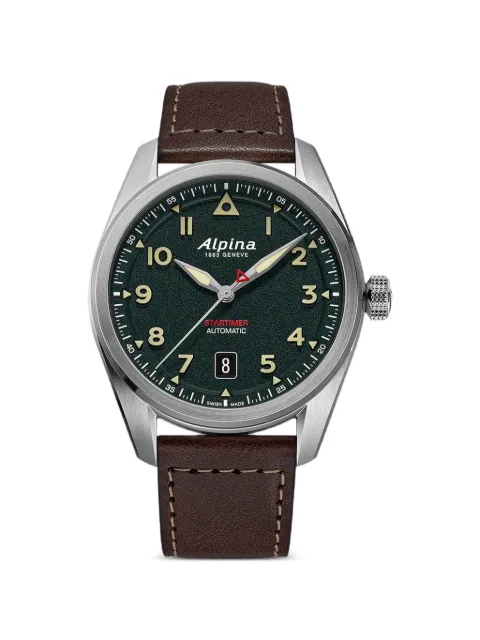 Alpina Startimer Pilot 40mm watch Green AL525KW4S36