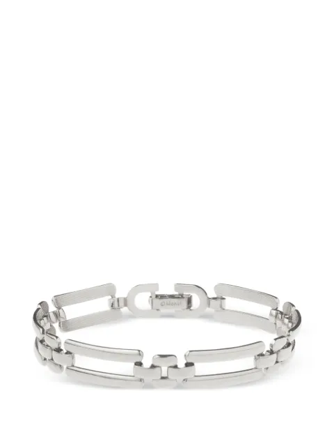 Monet Pre-Owned 1980s fold-over clasp closure bracelet Silver BL009729