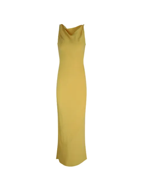 Cult Gaia Celestina cowl-neck long dress Yellow DR34231CR2964