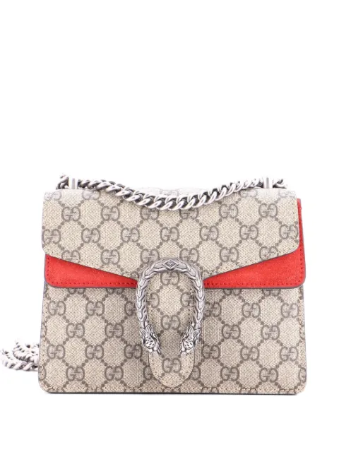 Gucci Pre-Owned Dionysus Bag GG Coated Canvas Mini crossbody bag Brown QW6I7AEUAS8595CV