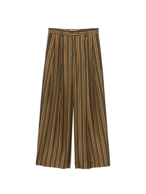 Alberto Biani vertical-stripe trousers Brown CC842SE319817