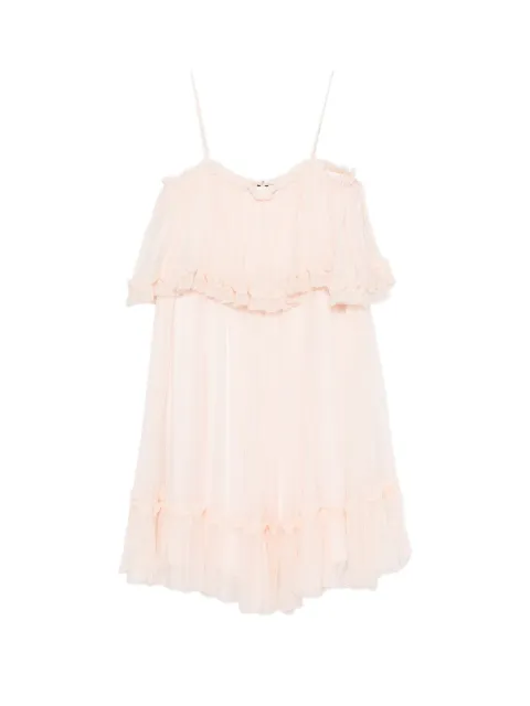 Chloé ruffled midi dress Pink CH26UR134001