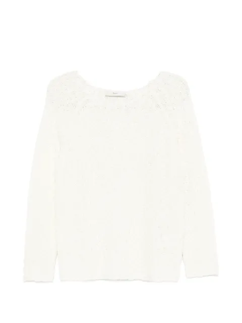 DUNST open-knit sweater Neutrals UDSW6B225IV