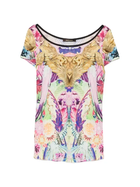 Roberto Cavalli Vintage 2000s graphic-print T-shirt Pink RC250AYS