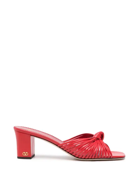 Valentino Garavani knot-detail sandals Red WS0PJ7ZIC