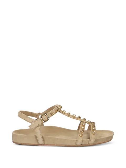Kennel & Schmenger crystal-embellished leather sandals Neutrals 111120