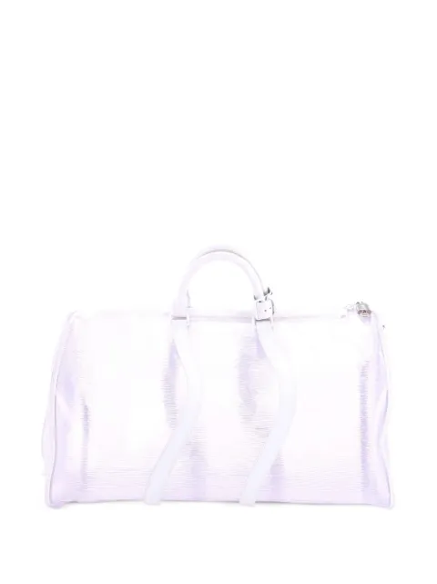 Louis Vuitton Pre-Owned Keepall Bandouliere Bag Limited Edition Epi Plage PVC 50 travel bag White FWF5PA4GXTXVFIJ7