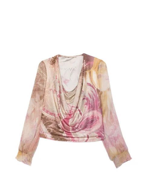 Roberto Cavalli Vintage 2000s paisley-print top Neutrals RC250AYQ