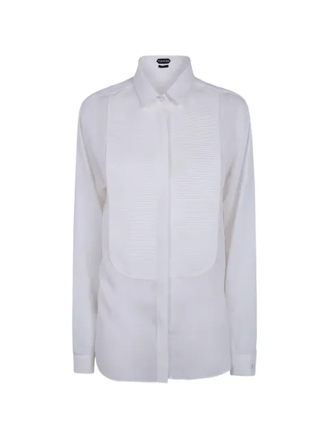 TOM FORD silk tuxedo shirt White CA3345FAX1507
