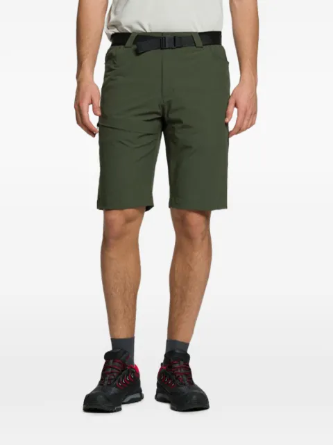 TRANGOWORLD Wassenaar belted zip-pocket shorts Green PC010650