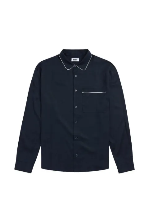 KROST piped-trim patch-pocket shirt Blue KR2610432002