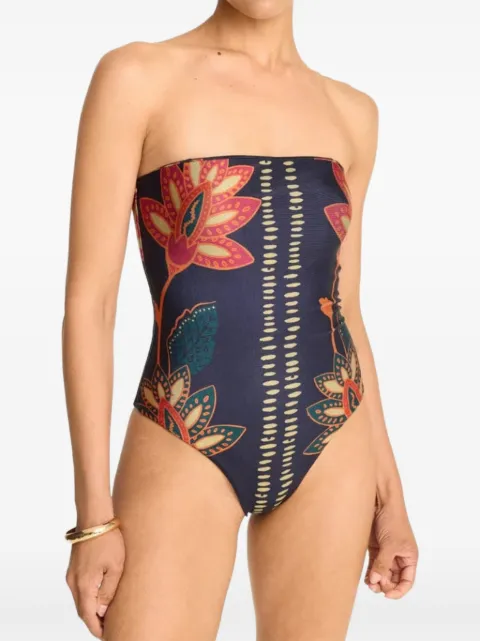 DIARRABLU Nyra strapless swimsuit Blue SNYR0RAZ03NVY