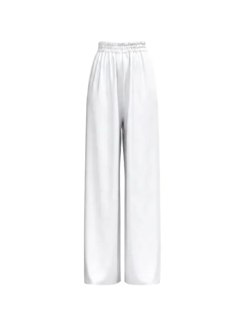 DIARRABLU Leer geometric-pattern trousers White PLEE0OND27WHT