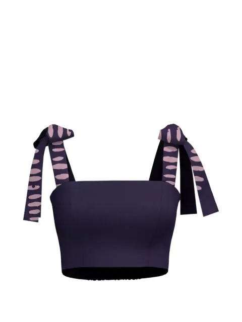 DIARRABLU Uly tie-strap top Blue TULY0RAZ32NVY