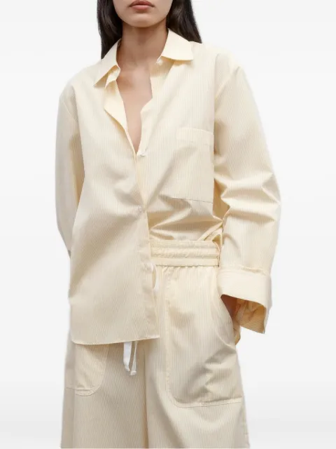 TWP striped long-sleeve shirt Neutrals A555332W447