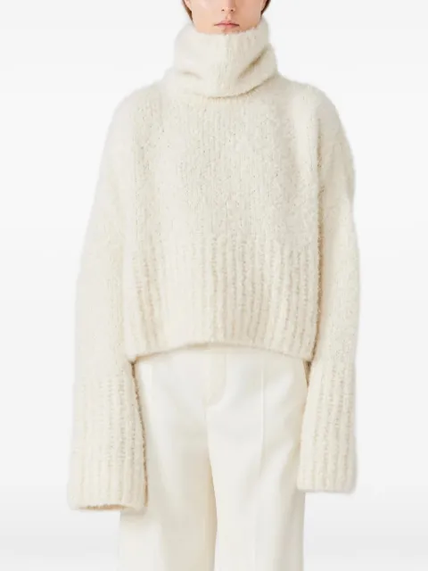 SA SU PHI Teddy long-sleeve roll-neck sweater Neutrals W25661TD