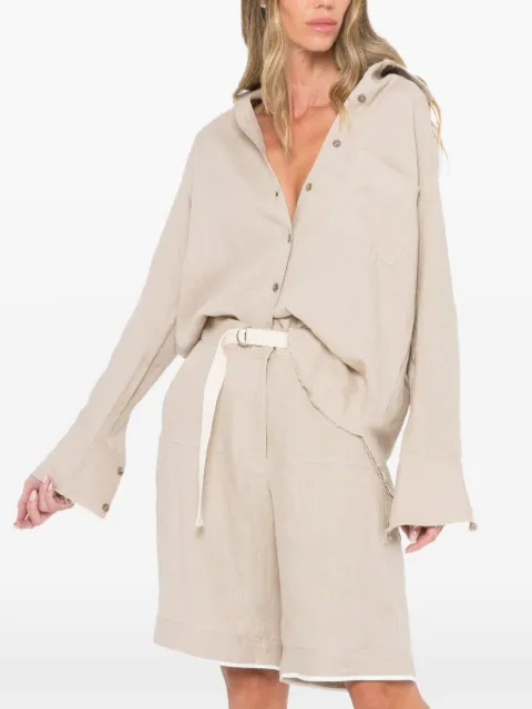 JBQ Marley knee-length shorts Neutrals P056037