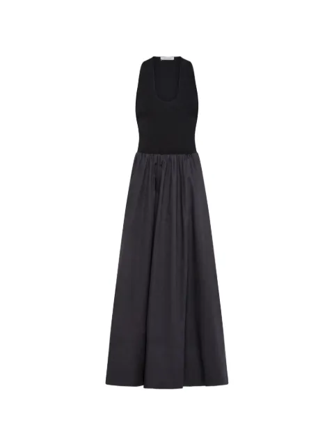 St. Agni plunge-neck maxi dress Black S24912BLK
