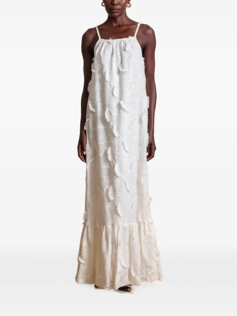 DIARRABLU Fari sleeveless cotton maxi dress White DFAR0KHE28WHT