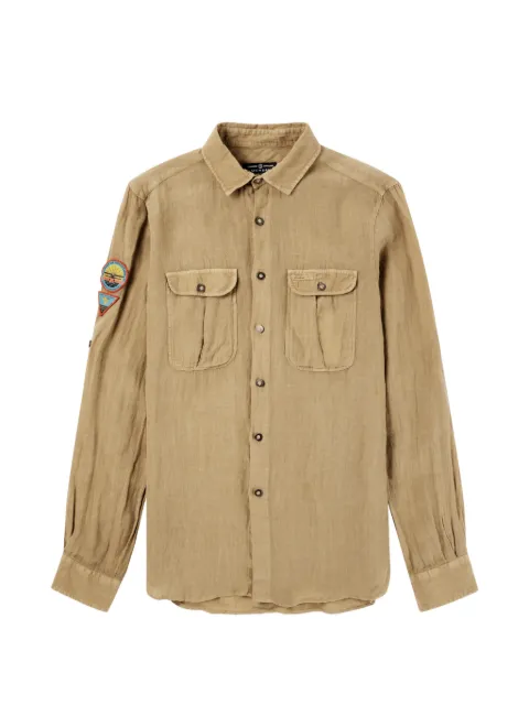 AMUNDSEN patch-detail flap-pocket shirt Neutrals MSH582620